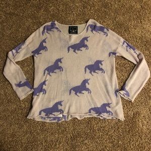 Drop Dead unicorn sweater